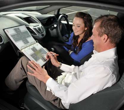 Driving lesson theory work